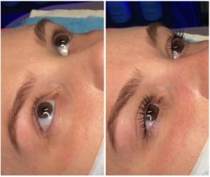 lash lift before and after photos